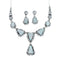 Navajo Opal And Sterling Silver Link Necklace And Earrings Set NN20319